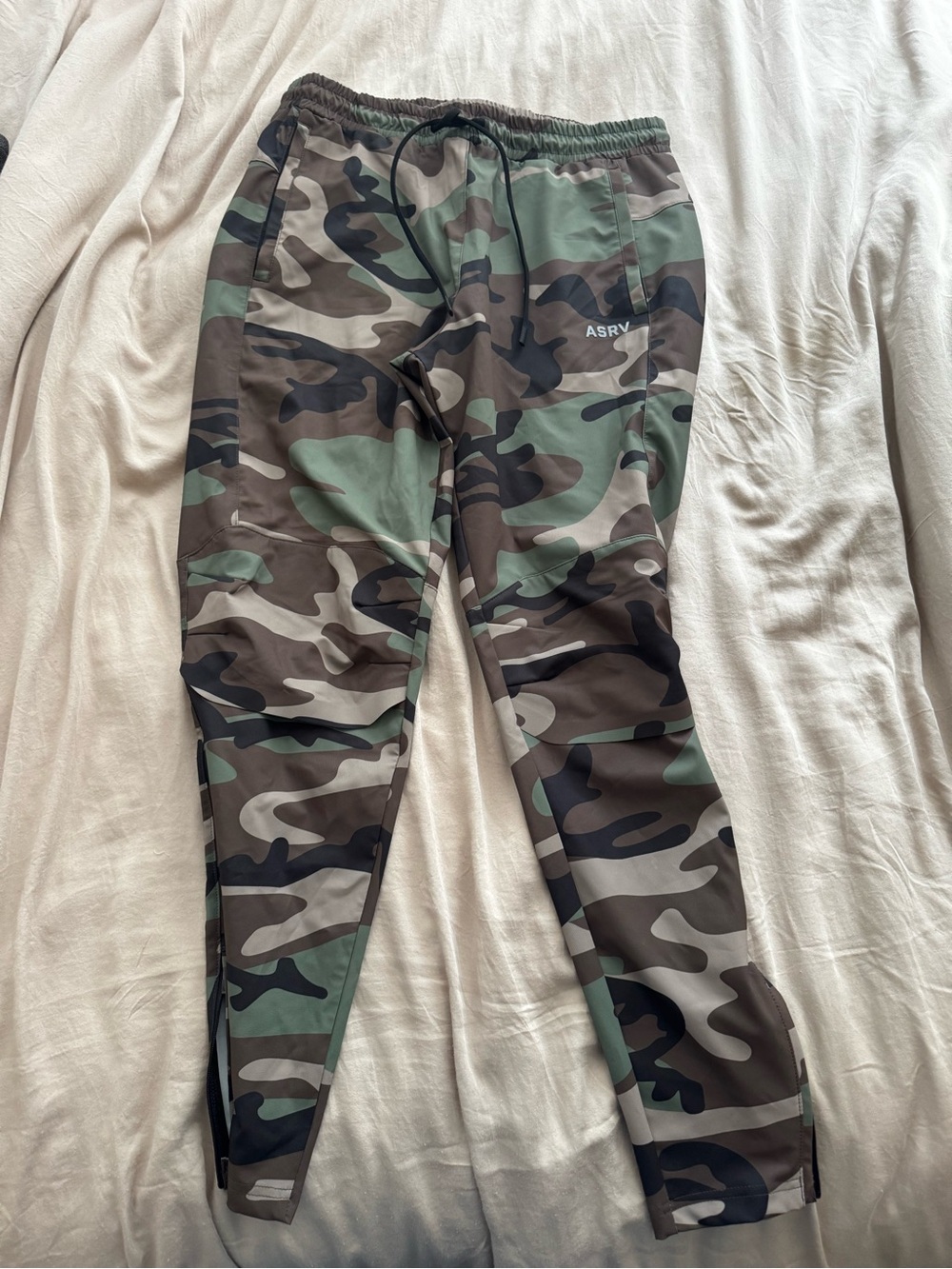 ASRV Men’s Camo Jogger Pants - Green Camouflage